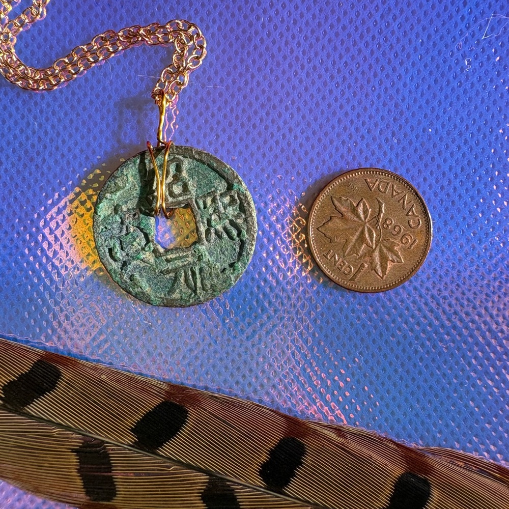 Ancient Coin Pendant Necklace - Picture 3 of 3